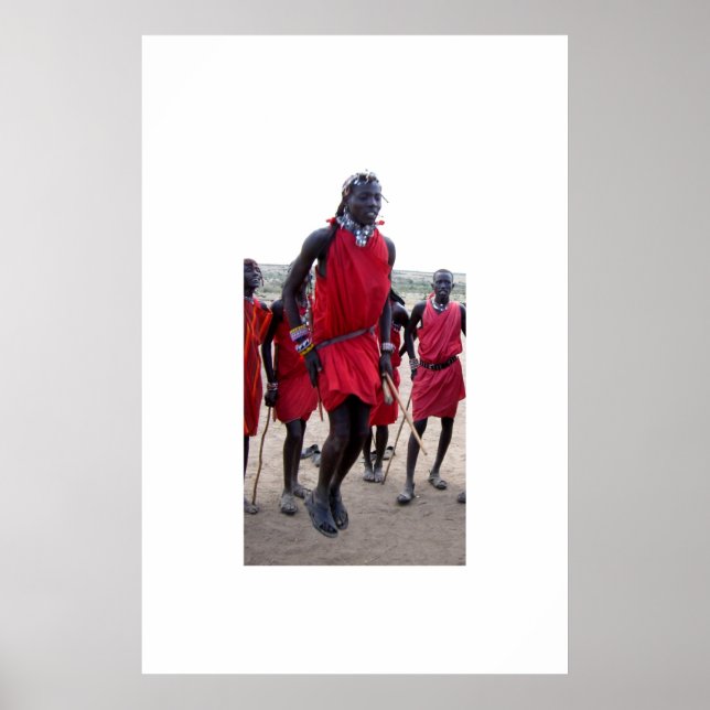 Masai warriors in Kenya Poster (Front)