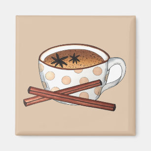 Masala Chai Teacup Indian Spiced Black Tea Cuppa Magnet