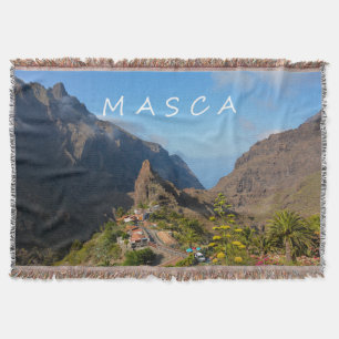 Masca in Spain Throw Blanket