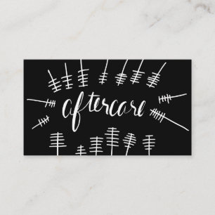 Mascara wand Aftercare lash card