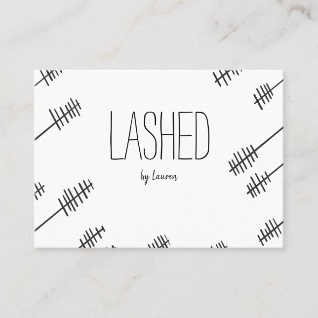 Mascara Wand Lash Extension Business card (Front)