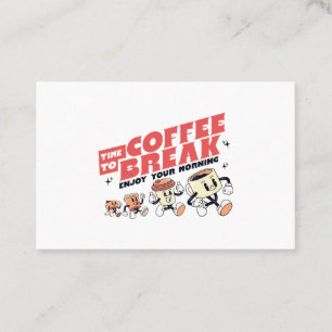 Mascot Coffee - Time To Coffee Break Business Card