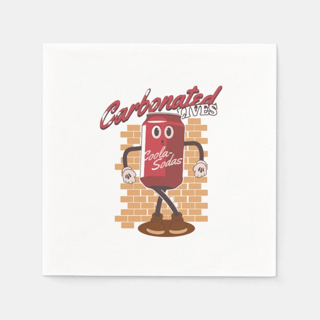 Mascot Drink Cola Napkin (Front)