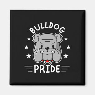 Mascot English Bulldog Pride And Loyalty  Magnet