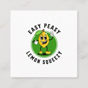 Mascot Lemon Square Business Card
