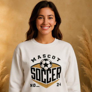 Mascot Soccer Shirt – Bold Team Logo with Number 