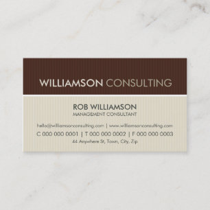 MASCULINE BUSINESS CARD :: minimal pinstripe 4