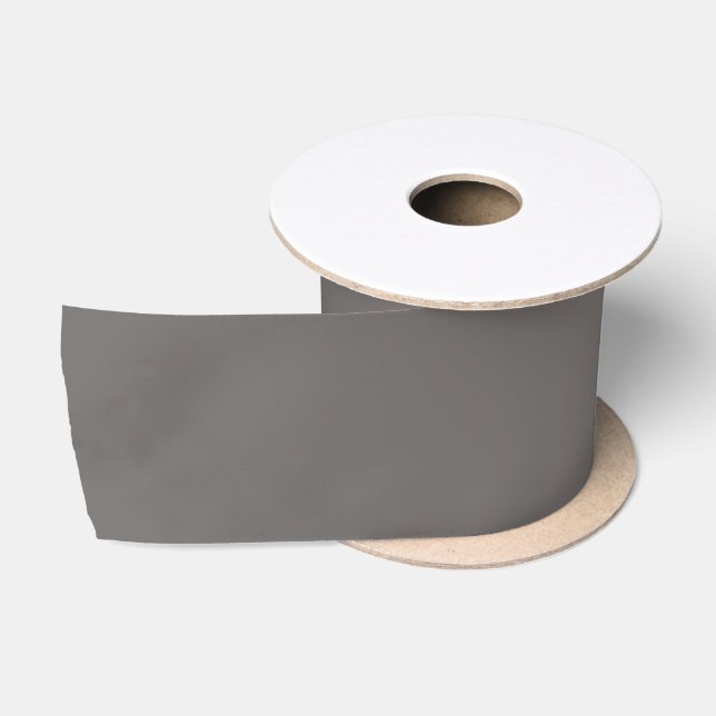Masculine Dark Grey Design Satin Ribbon (Spool)
