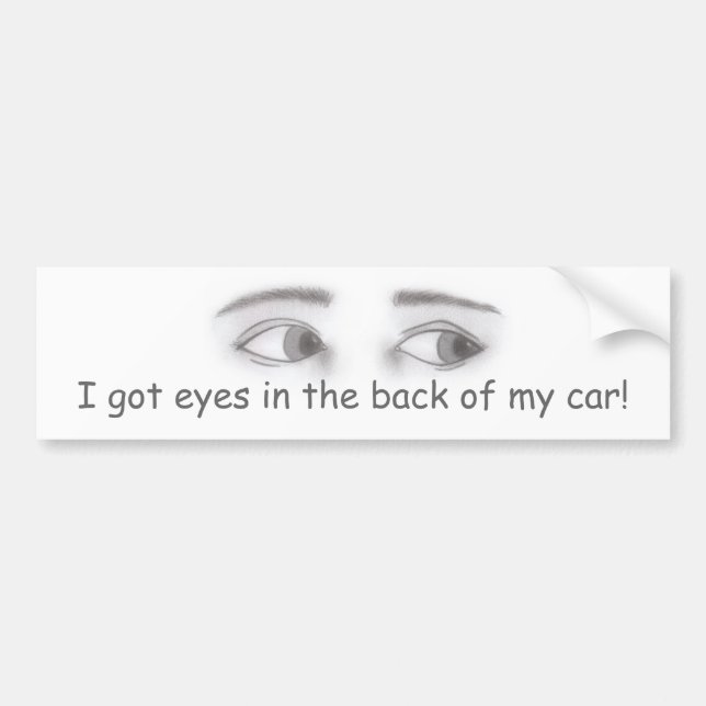 Masculine Eyes Bumper Sticker (Front)