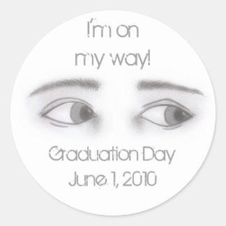 Masculine Eyes Classic Round Sticker