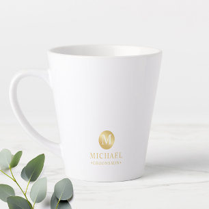 Masculine Gold Personalised Groomsmen Coffee Mug