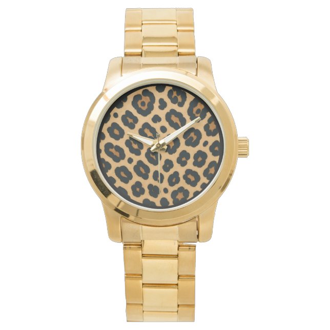 Masculine, Leopard Skin,Wild Predator Watch (Front)