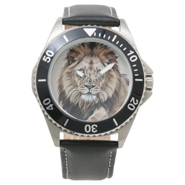 Masculine ,Lion King Background, Men Watch (Front)