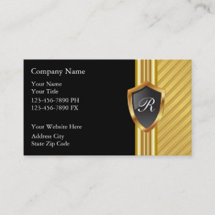 Masculine Monogram Business Cards