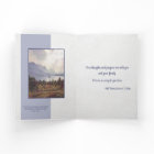 Masculine Mountain Lake Personalised Sympathy