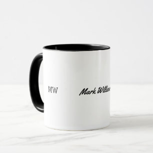 masculine name mug / personalised idea for men