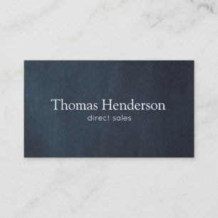 Masculine Navy Blue Professional Business Card