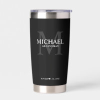 Masculine Personalised Monogram and Name Groomsmen