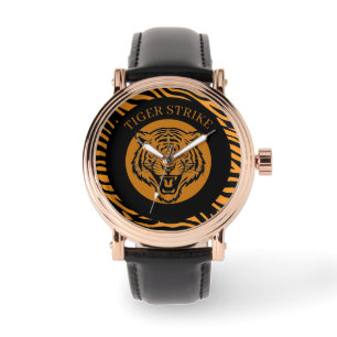 Masculine, Tiger Strike, Tiger Face, Tiger Skin Watch