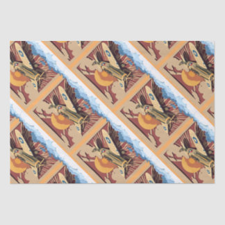 Masculine Vintage War Plane  Tissue Paper