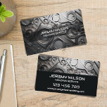 Masculine Welder Metal Welding Service Steelwork Business Card<br><div class="desc">Welder Metal Welding Service Fabrication Steelwork Business Card,  masculine and raw</div>