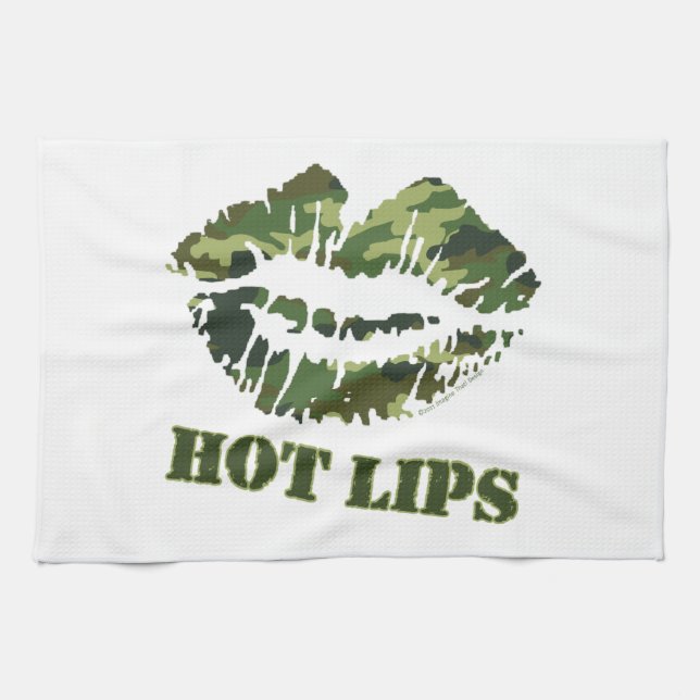 MASH Hot Lips Tea Towel (Horizontal)