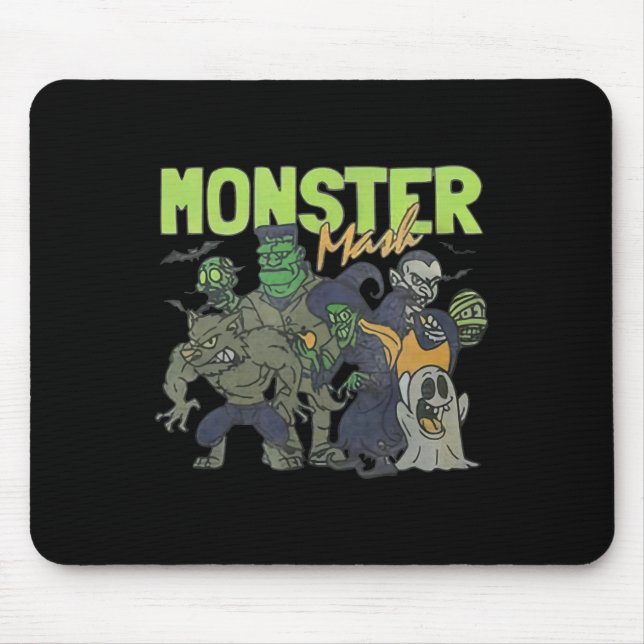 Mash Vintage Ghost Halloween Funny  Mouse Pad (Front)