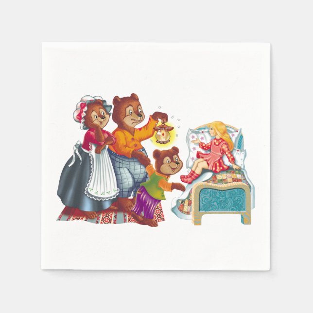 Masha and 3 bears napkin (Front)