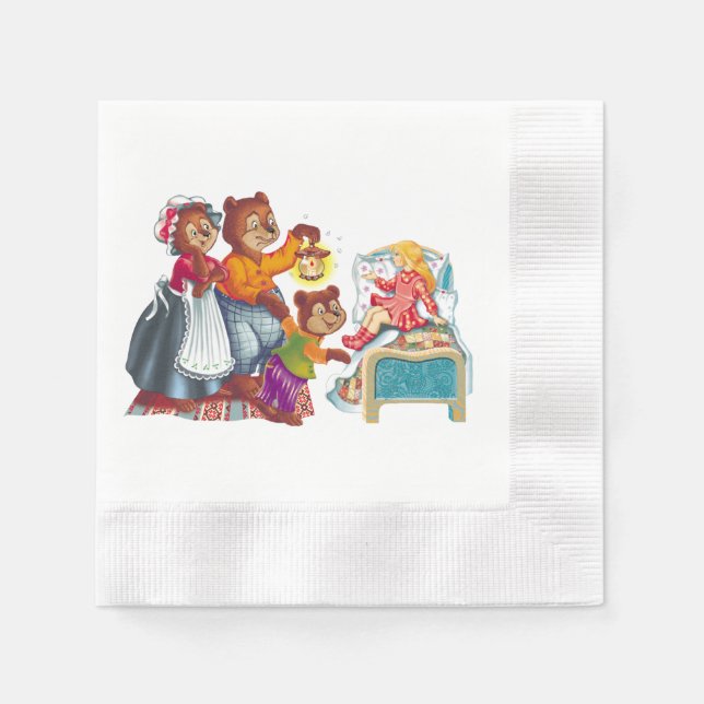 Masha and 3 bears napkin (Front)