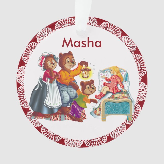 Masha and 3 bears ornament (Front)