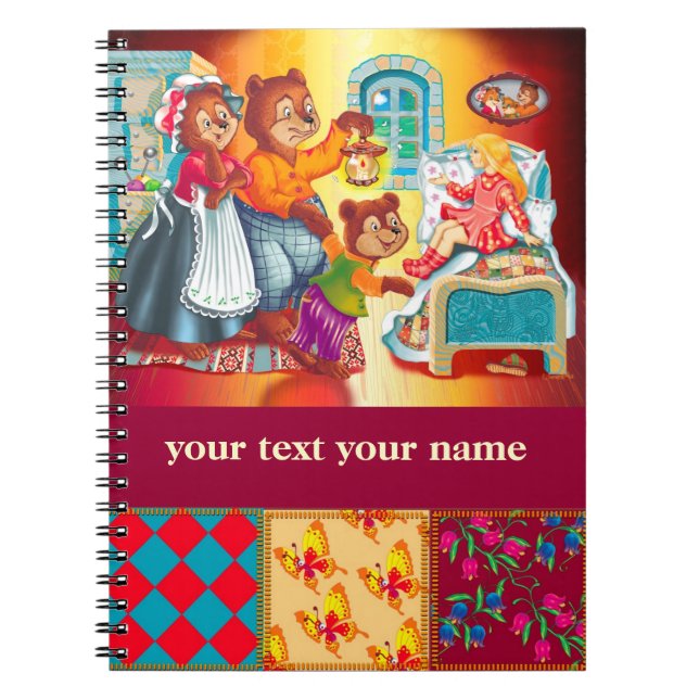 Masha and 3 bears spiral notebook (Front)