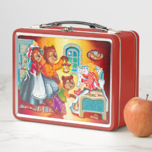 Masha and 3 fairy-tale bears metal lunch box