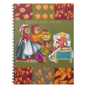 Masha and 3 fairy-tale bears notebook