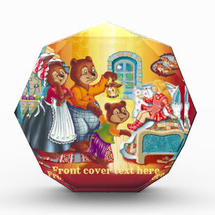Masha and 3 fairy-tale bears photo block