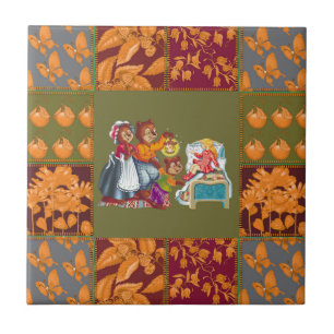 Masha and 3 fairy-tale bears tile