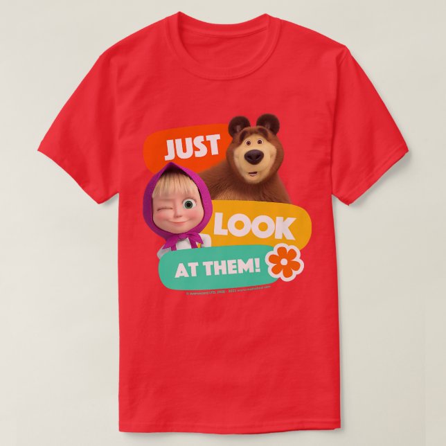 Masha and the Bear  T-Shirt (Design Front)