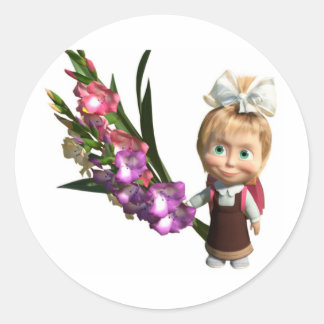 masha classic round sticker