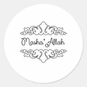 Masha'allah Classic Round Sticker
