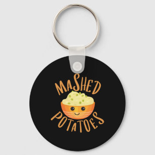 Mashed Potatoes And Gravy Matching Halloween Best  Key Ring