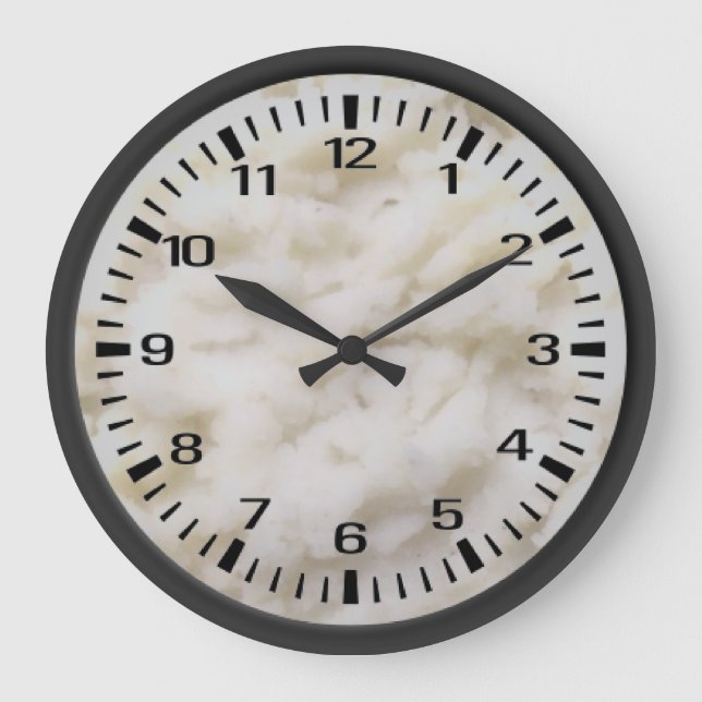 Mashed Potatoes Large Clock (Front)