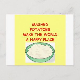 mashed potatoes postcard