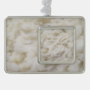 Mashed Potatoes Silver Plated Framed Ornament