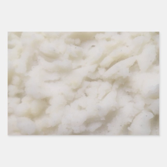 Mashed Potatoes Wrapping Paper Sheet (Front)