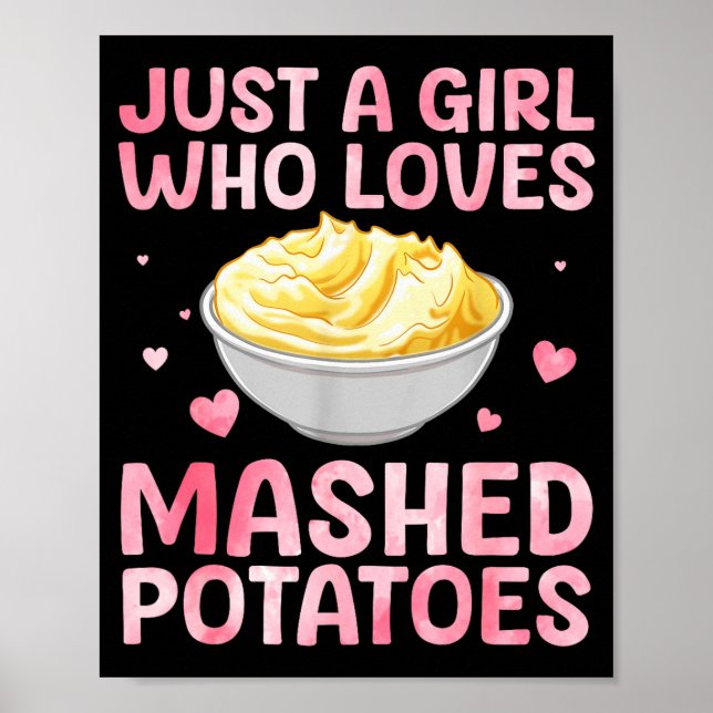 Mashed Tato Art For Women Girls Thanksgiving Mashe Poster (Front)