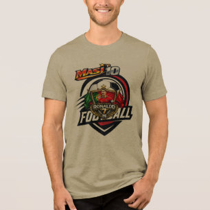 MASI 10 Football T-Shirt Tri-Blend Shirt