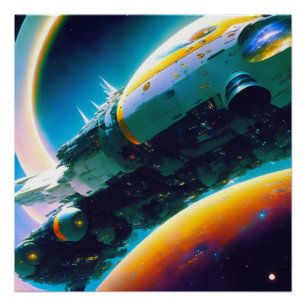 Masive spaceship poster