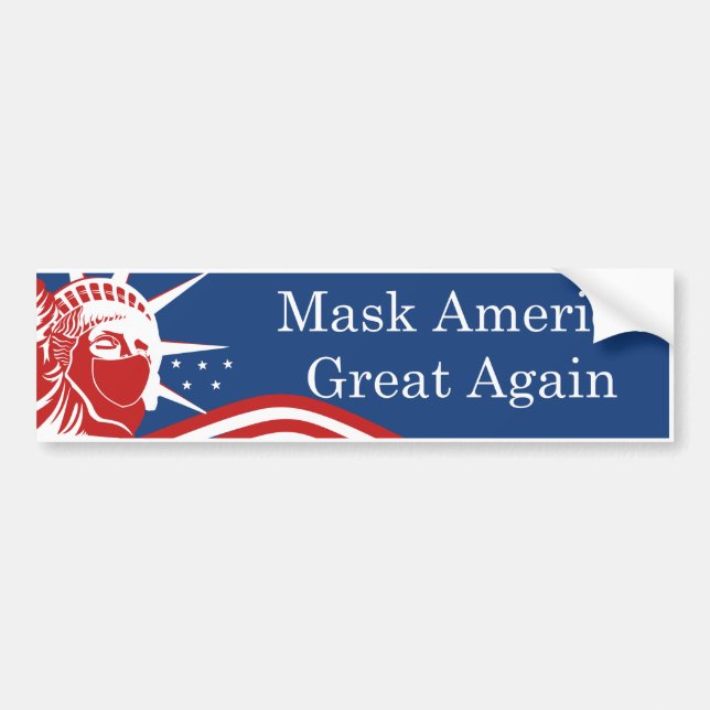Mask America Great Again Bumper Sticker (Front)