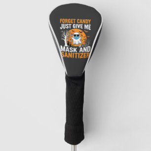 Mask and Sanitizer Halloween Ghost Design_1 Golf Head Cover