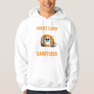 Mask and Sanitizer Halloween Ghost Design_1 Hoodie