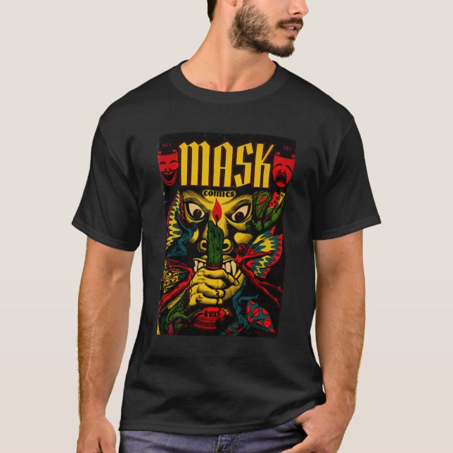 MASK COVER 1945 BOOK  COMIC aop  T-Shirt (Front)